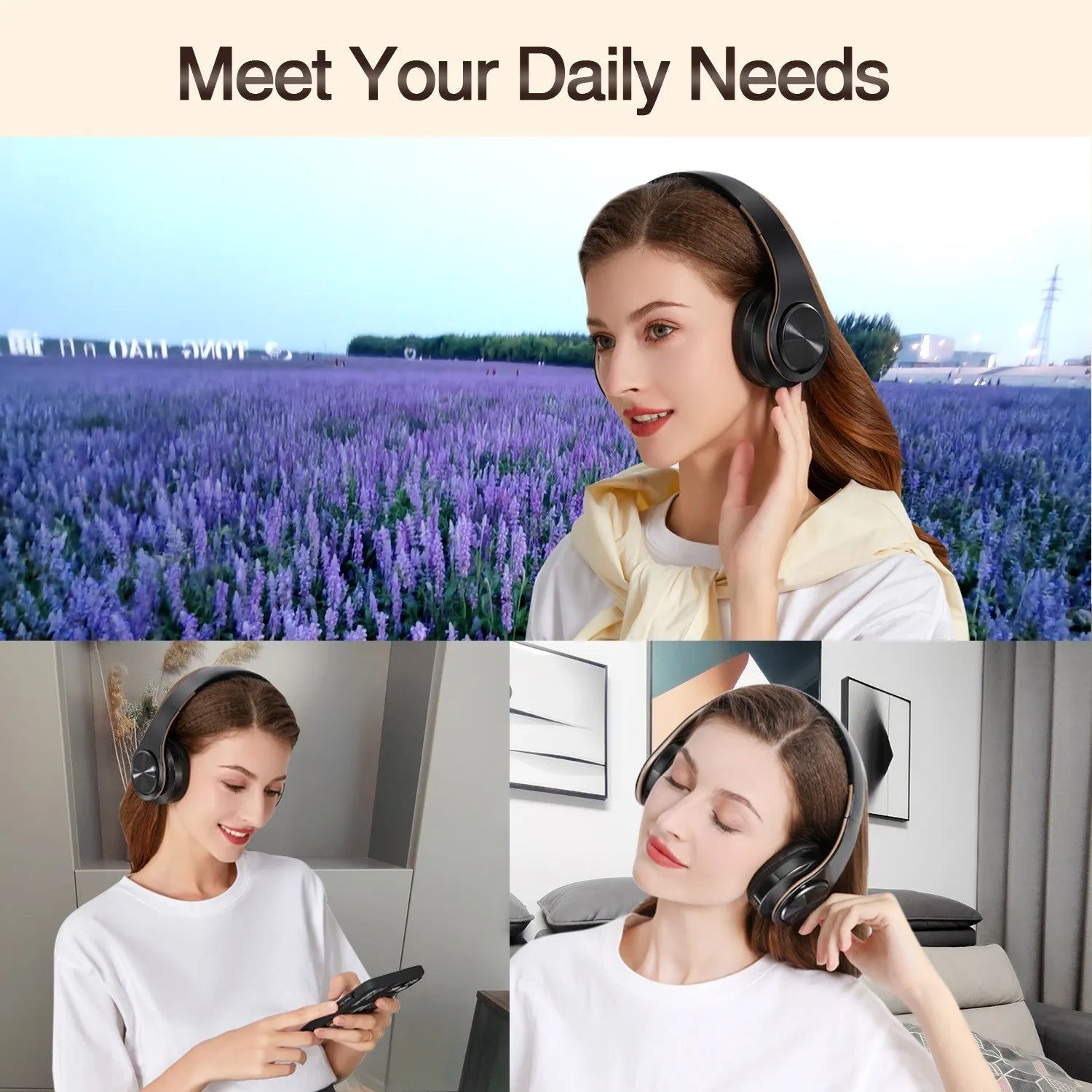 Wireless stereo headphonees