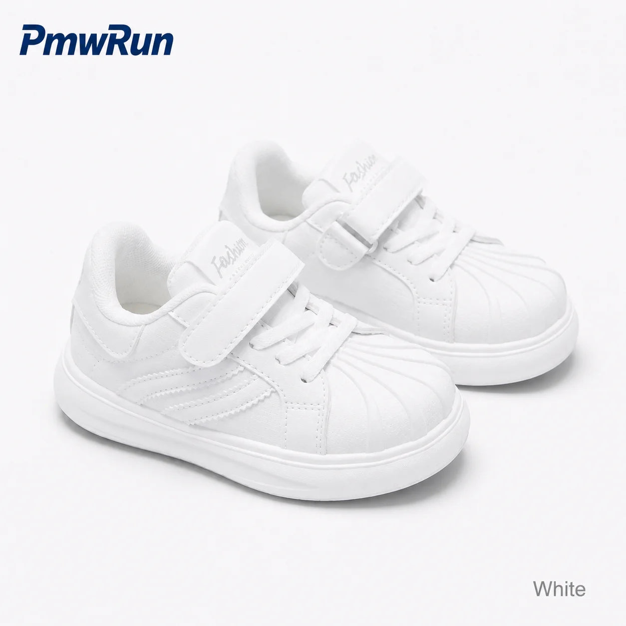 Trend Fashion Sport Shoes For Children PU Leather Waterproof Kid's Sneakers Soft-soled Anti-slippery Boy's Girl's Running Shoes
