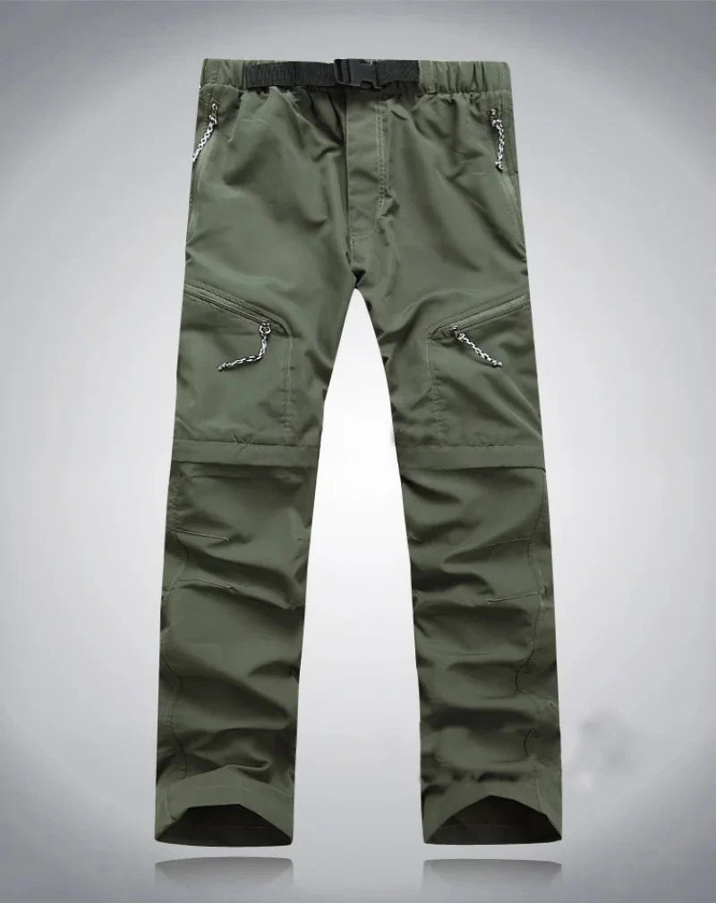 Spring Summer Outdoor Pants Men Quick Dry Convertible Pants Men Hiking Lightweight Fishing Zip Off Cargo Work Pants Trousers