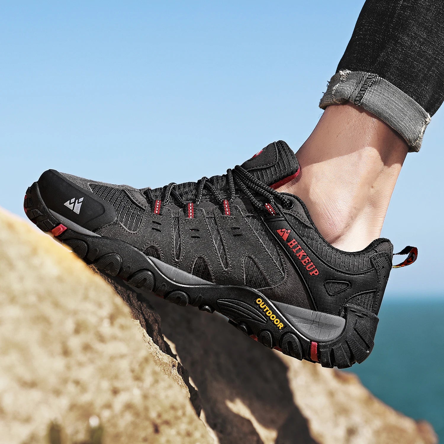 Men Trekking Walking Sneakers