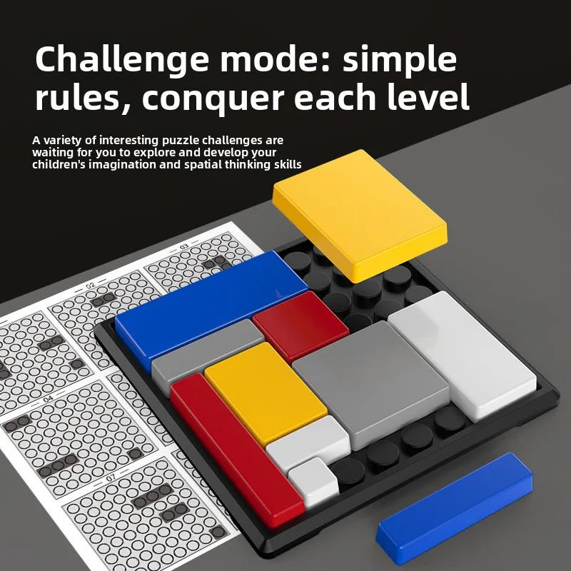 Logic puzzle, logic thinking training, building block games, puzzle blocks, interactive intelligence development, toys