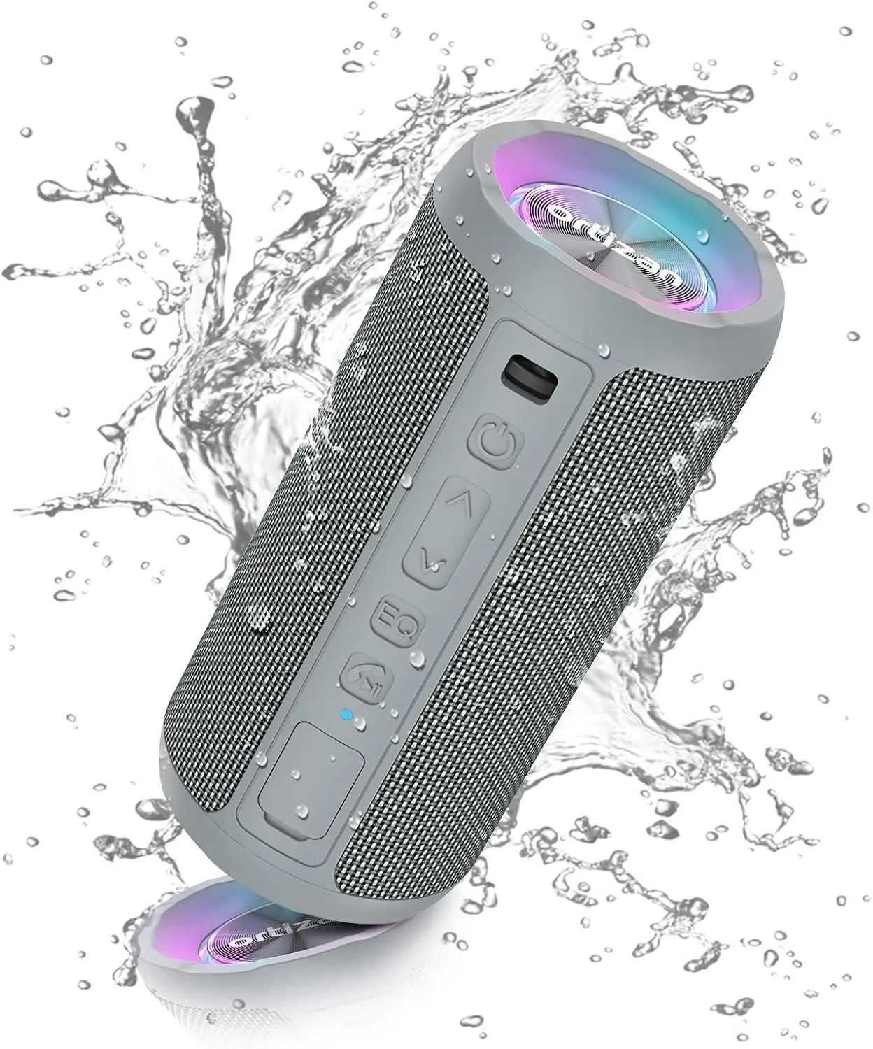 Ortizan X10 Bluetooth Speaker Enhanced Bass Portable Speaker with TF Card Slot 30H Playtime IPX7 Waterproof Speaker for Camping