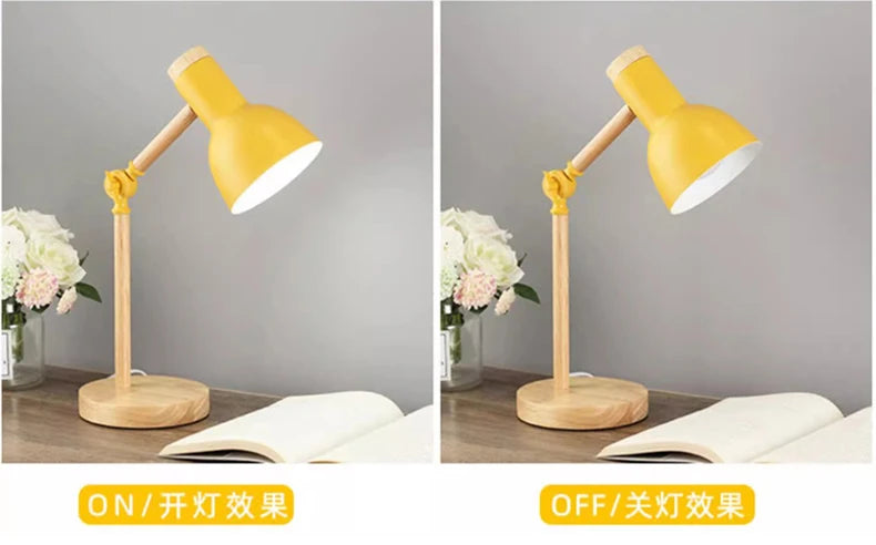 Nordic Wooden LED Lamp