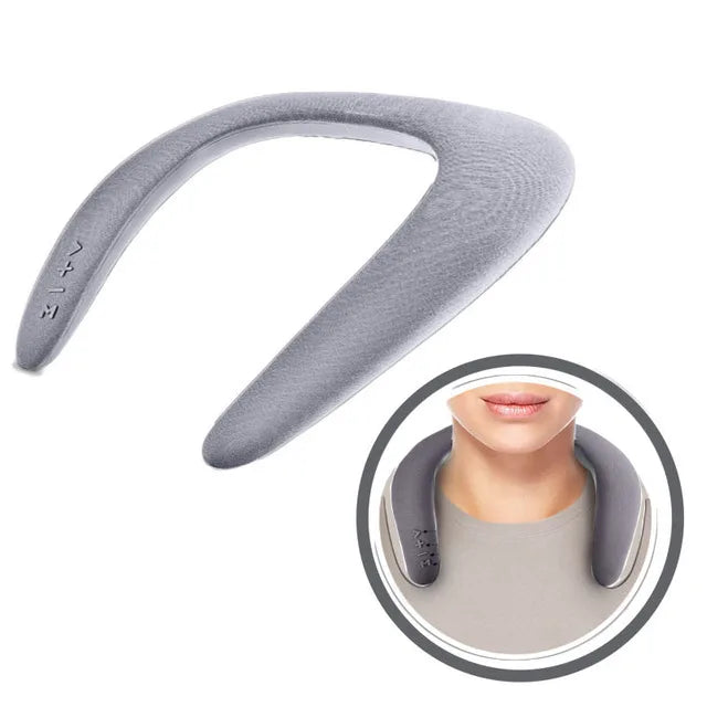 Portable Neck-mounted Speaker Wireless Bluetooth Speaker Stereo FM radio Support SD Card Slot with Microphone for Gaming