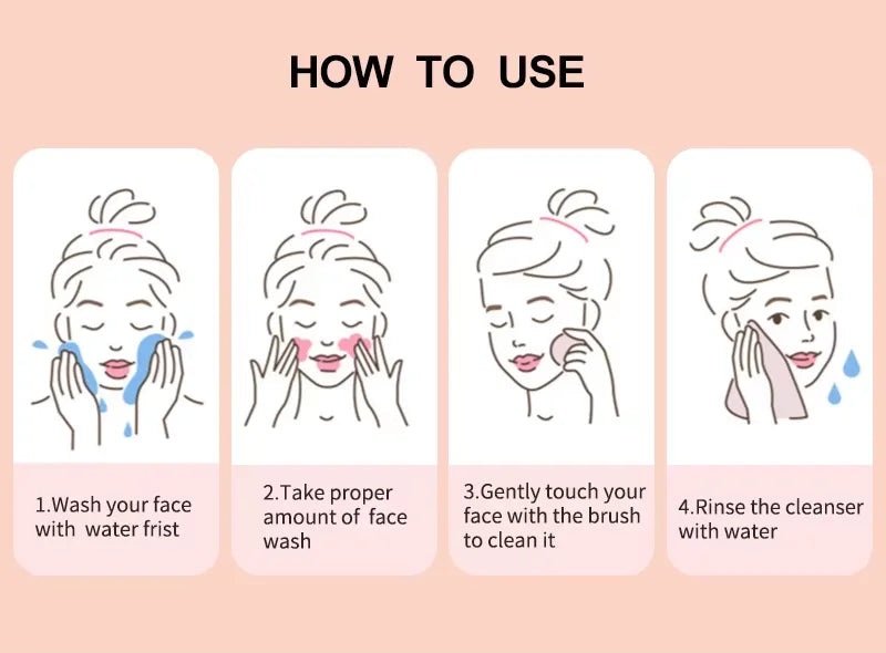 Rechargeable Silicone facial brush
