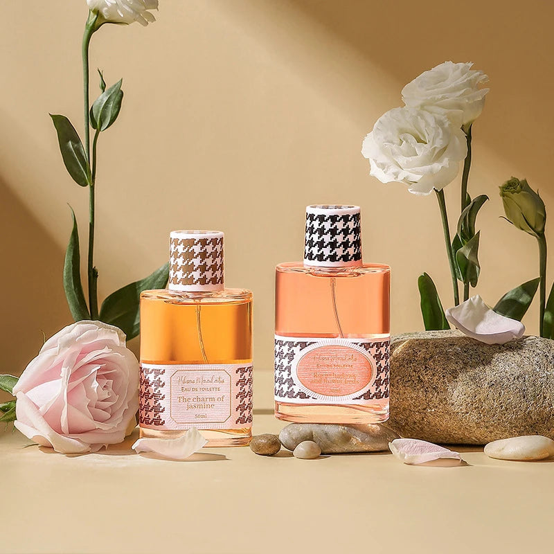 Luxury Jasmine Rose Floral Scent Perfume,Lemon/Vetiver/Musk/Patchouli/Sandalwood/Rosemary Fragrance Mist,Women Eau De Toilette