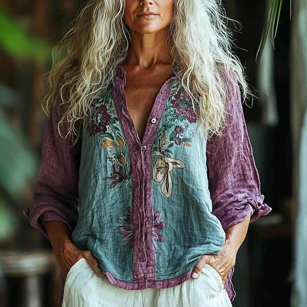 V-Neck Long Sleeve