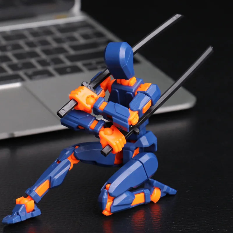 13 Action Figure Titan Multi-Jointed Movable Shapeshift Robot T13 Action Mannequin Character and Dog Figure Toys gifts for kids