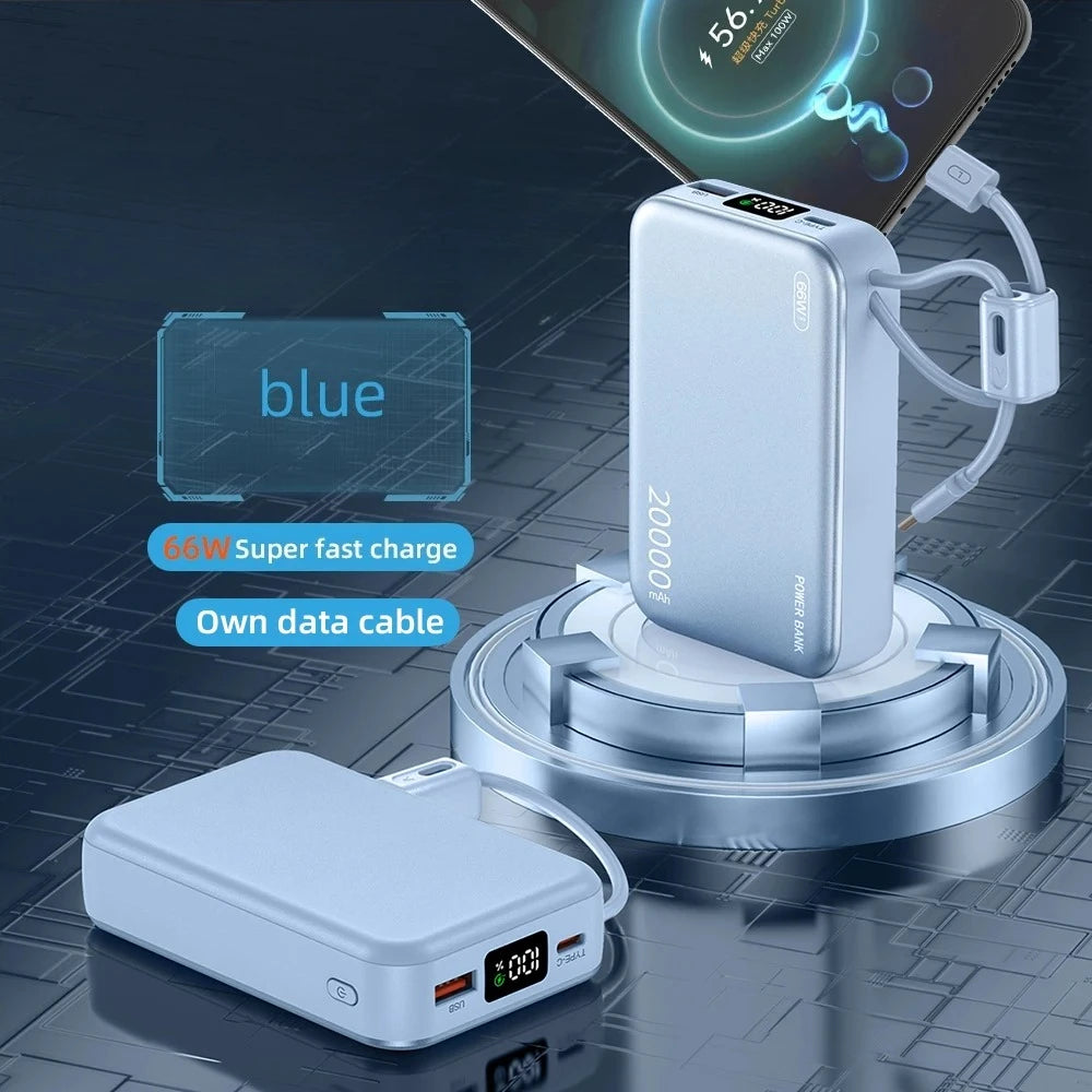 66W Fast Charge Power Bank 20000mAh