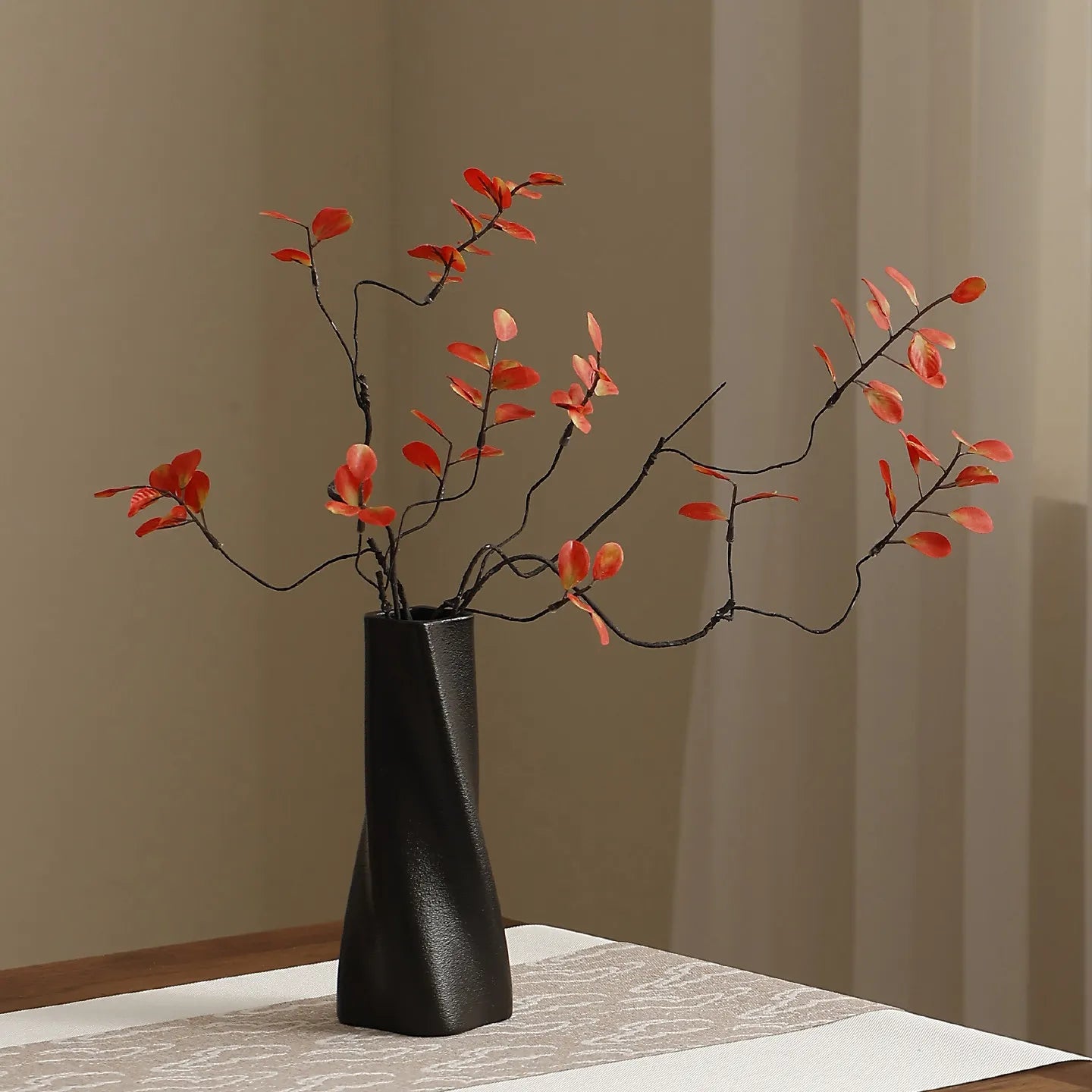 Ceramic vase light luxury high sense modern simple flower arrangement creative ornament entrance living room TV cabinet home