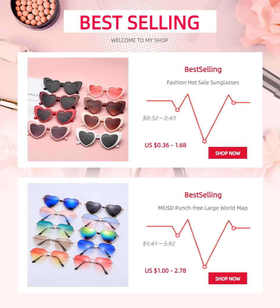 Ladies Fashion Metal Frame Sunglasses Fancy Dress Retro Heart Shaped Gradient Lens Sunglasses UV 400 Outdoor Goggles