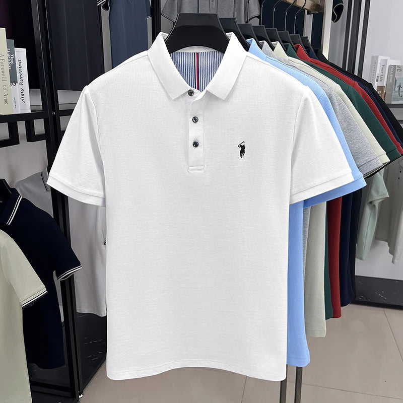 cotton short sleeve polo