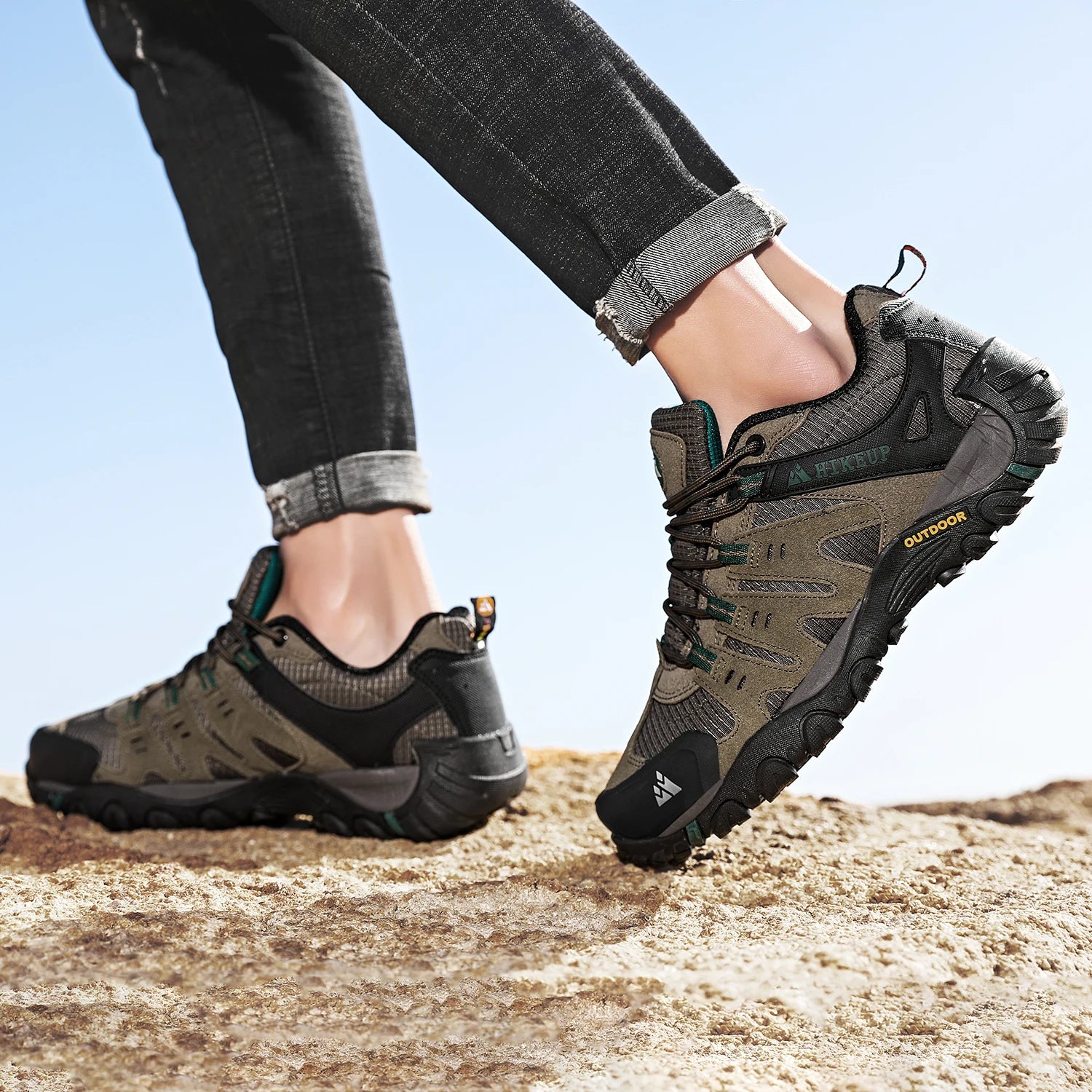 Men Trekking Walking Sneakers