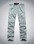 Spring Summer Outdoor Pants Men Quick Dry Convertible Pants Men Hiking Lightweight Fishing Zip Off Cargo Work Pants Trousers