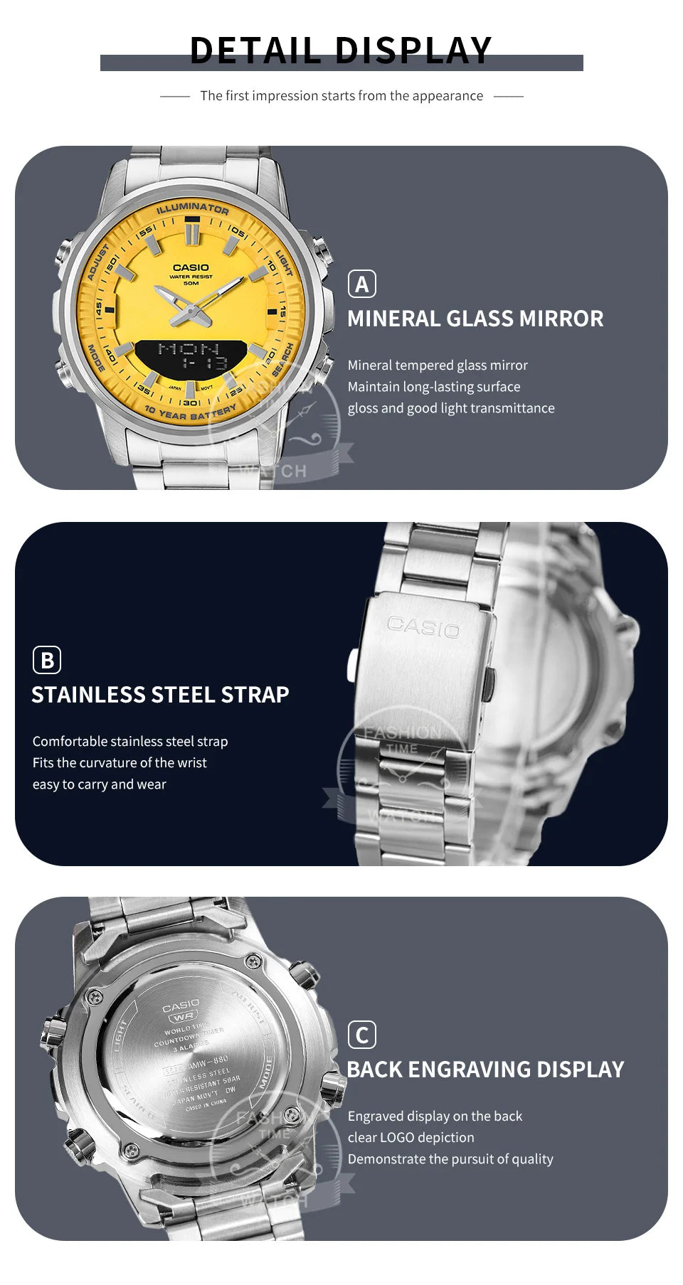 Casio watches  AMW-880 Series